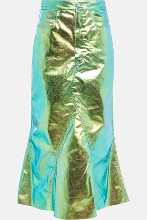 Rick Owens Denim midi skirt