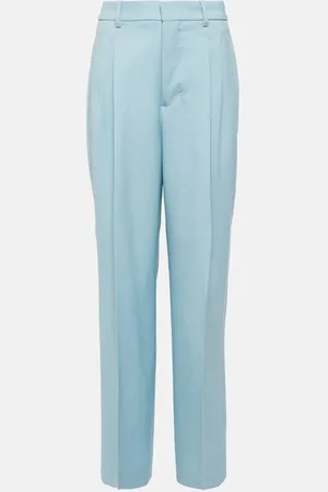 Ami High-rise wide-leg wool pants