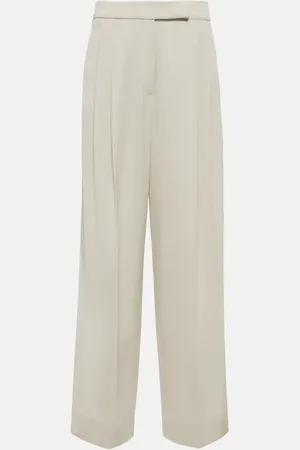 Brunello Cucinelli Flared wool-blend pants