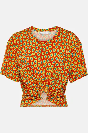 Paco rabanne Second Skin leopard-print top