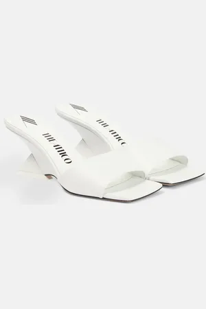 The Attico Cheope leather mules