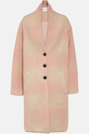 Marant Etoile Checked wool-blend coat
