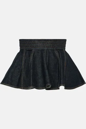 Alaïa AlaÃ¯a Peplum denim belt