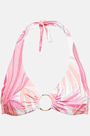 Melissa Odabash Brussels printed halterneck bikini top