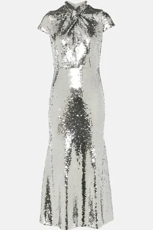 Self-Portrait Sequined midi dress