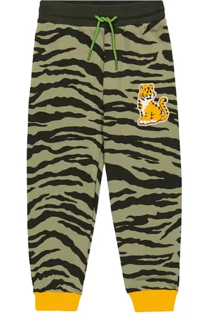 Kenzo Tiger-print cotton jersey sweatpants
