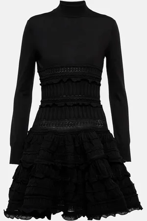 Alaïa AlaÃ¯a Crinoline wool minidress