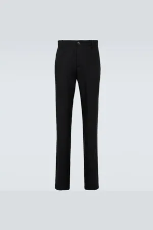 VERSACE Wool straight pants
