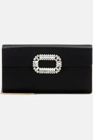 Roger Vivier Evening Envelope satin clutch