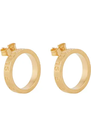 Maison Margiela Engraved sterling silver earrings
