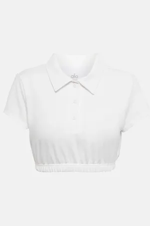alo Cropped Prestige Polo top