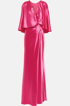 MONIQUE LHUILLIER Draped satin gown