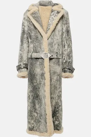 The Attico Shearling-lined leather coat