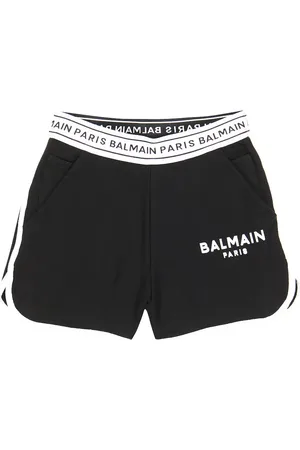 Balmain Logo cotton jersey shorts