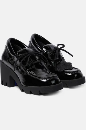 Burberry Stride leather loafer pumps