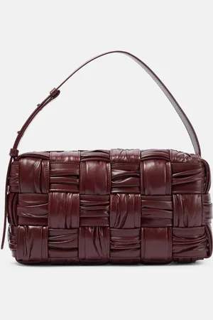 Bottega Veneta Brick Cassette Medium Intreccio leather shoulder bag