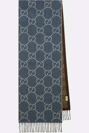 Gucci GG jacquard wool scarf