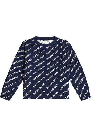 Balenciaga Logo cotton-blend top