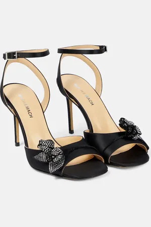 Mach & Mach Wonder Tulip embellished satin sandals