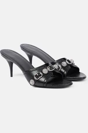 Balenciaga Cagole leather mules