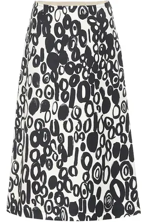 Marni Printed midi skirt