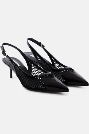 Alaïa AlaÃ¯a Patent leather slingback pumps