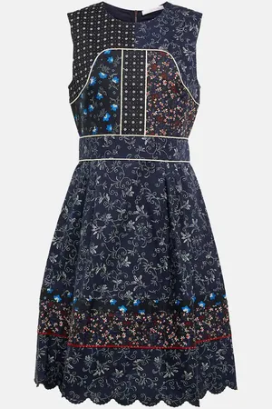 See by Chloé See By ChloÃ© Floral patchwork cotton minidress