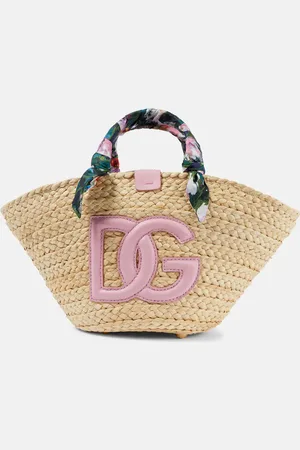 Dolce & Gabbana Kendra Small straw basket bag