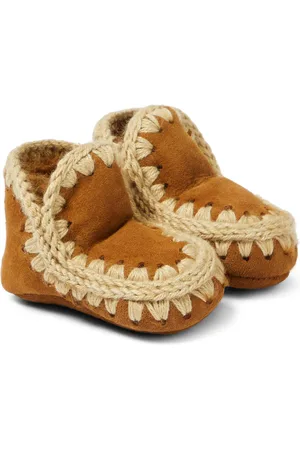 Mou Baby shearling-lined suede booties