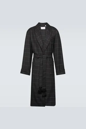 Checked Cotton and Wool-Blend Flannel Robe