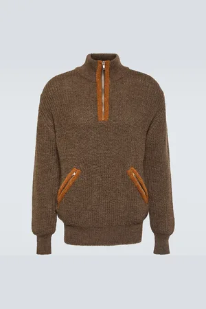RANRA Bokasafn wool-blend zip-up sweater