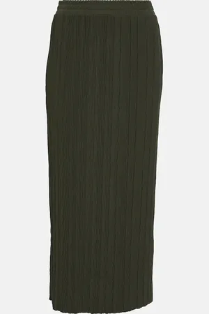 Max Mara Leisure Carnia plissÃ© jersey midi skirt