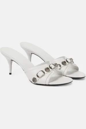 Balenciaga Cagole leather mules