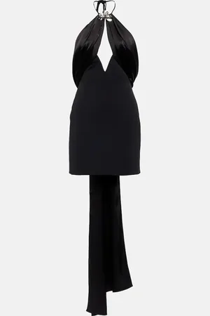 DAVID KOMA Embellished halter-neck minidress