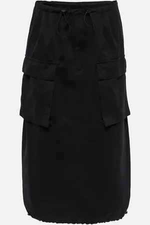Maison Margiela Cotton gabardine cargo midi skirt