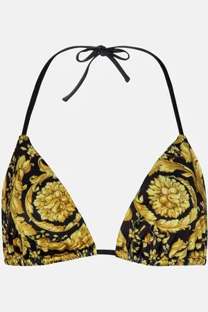 VERSACE Barocco triangle bikini top