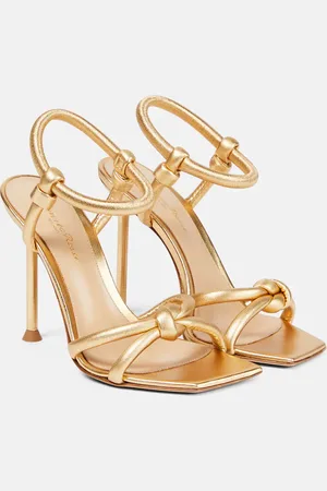 Gianvito Rossi Juno metallic leather sandals