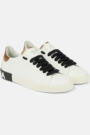 Dolce & Gabbana Embellished leather sneakers