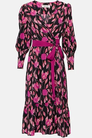 Diane von Furstenberg Blade printed crÃªpe wrap dress