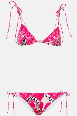 VALENTINO Printed traingle bikini