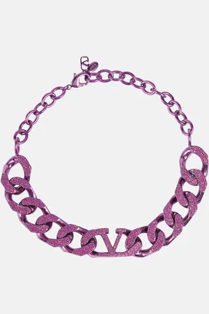 VALENTINO VLogo embellished chainlink choker