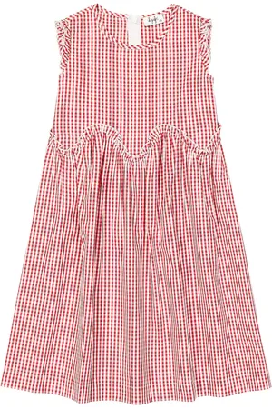 Il gufo Checked cotton dress