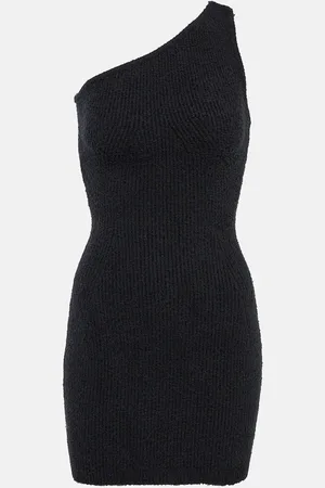 WARDROBE.NYC Ribbed cotton-blend minidress