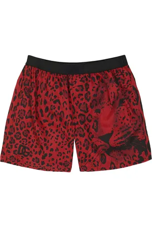 Dolce & Gabbana Leopard printed swim shorts