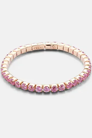 Shay Thread 18kt rose gold ring with sapphires