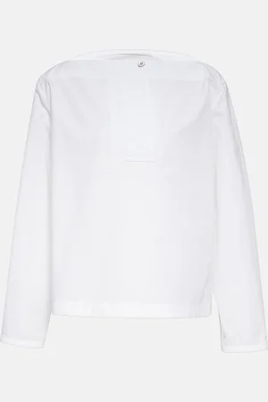 Jil Sander Cotton poplin pleated top