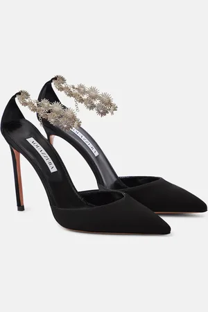 Aquazzura Comet embellished canvas pumps