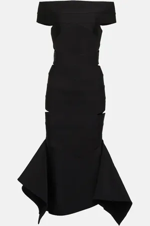 ALEXANDRE VAUTHIER Off-shoulder knit midi dress