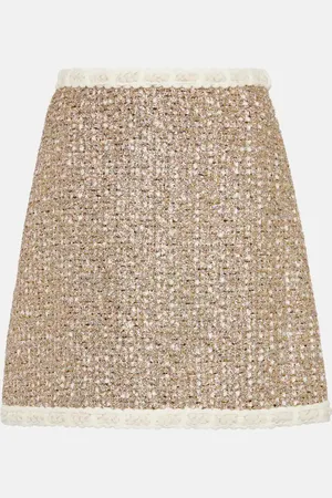 Giambattista Valli High-rise LurexÂ® tweed miniskirt