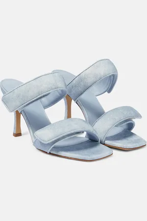 Gia Borghini Perni 03 Uni denim sandals